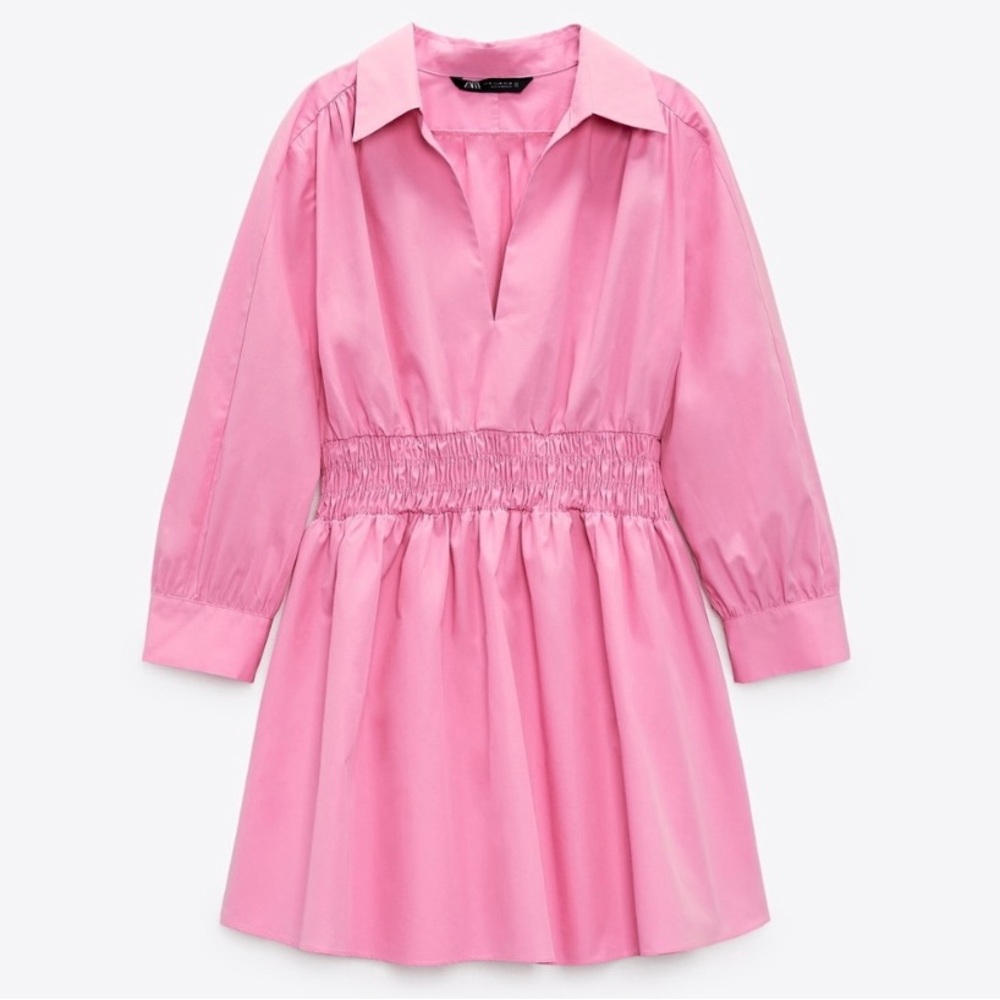 Zara SHORT POPLIN DRESS